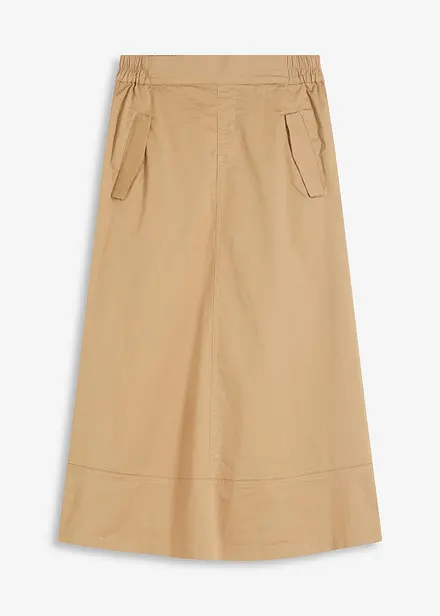 Jupe midi 100% coton