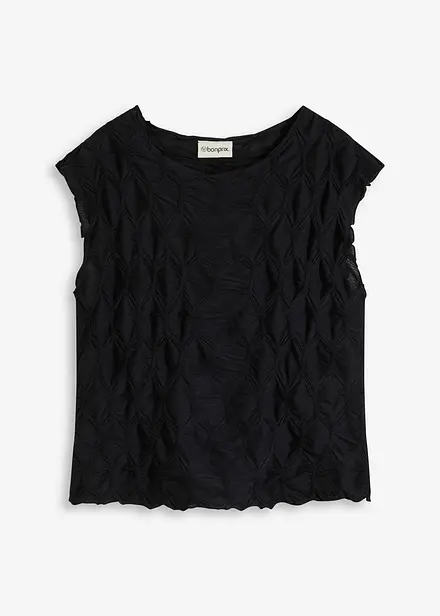 Top en matière texturée