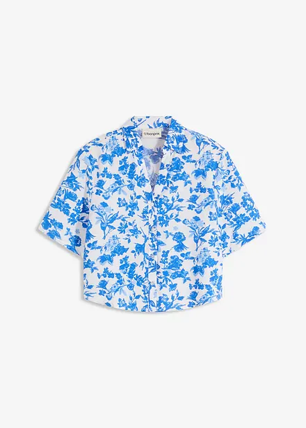 Chemisier manches courtes en viscose mélangée