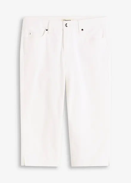 Pantalon corsaire taille &eacute;lastiqu&eacute;e