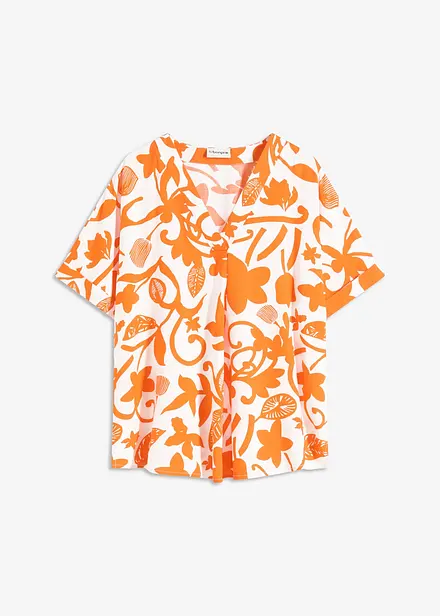 Tunique-blouse imprimée en viscose fluide