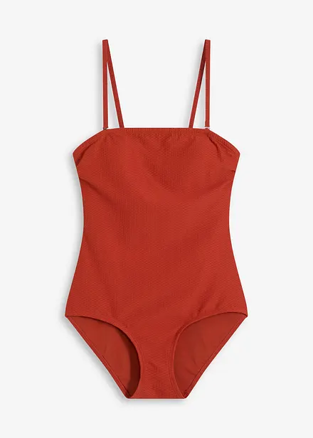 Maillot 1 pièce sculptant en matière texturée, maintien modéré