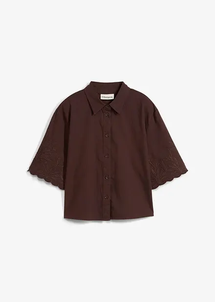 Chemisier court avec soie