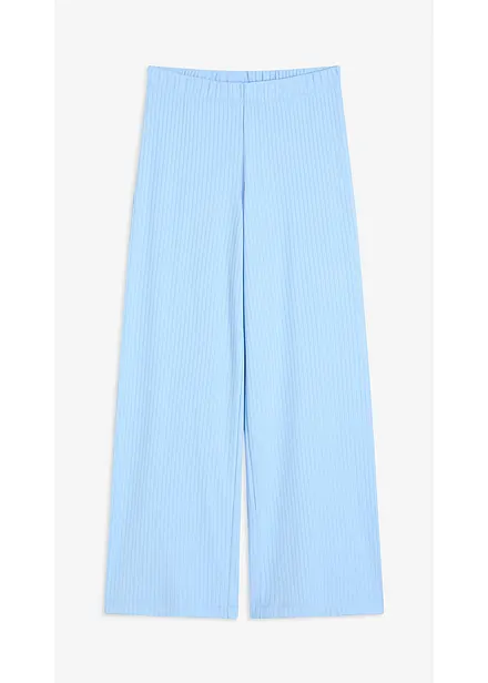 Pantalon palazzo à taille élastiquée