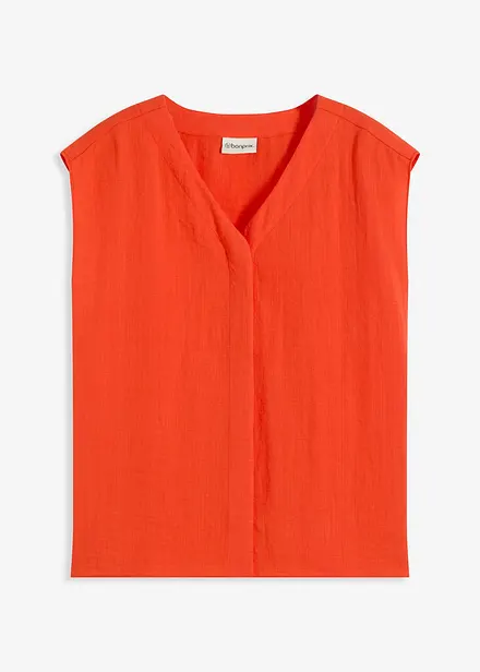 Chemisier sans manches en viscose mélangée