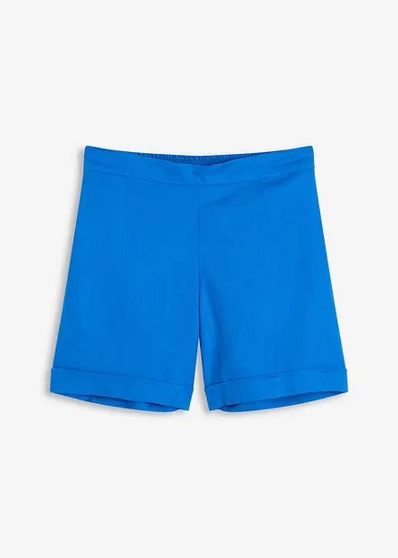 Short en lin mélangé, taille élastiquée