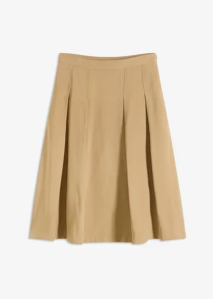 Jupe plissée en viscose mélangée