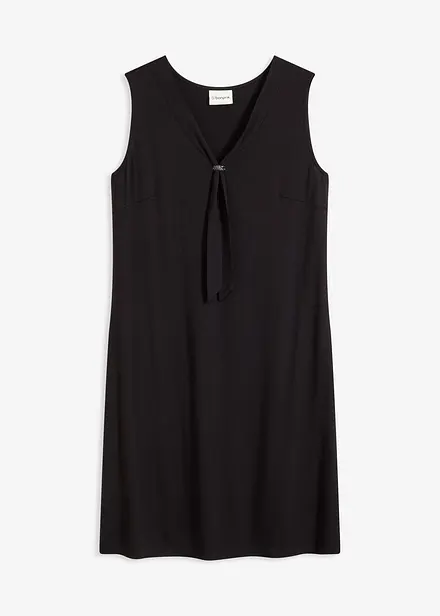 Robe en jersey à col lavallière