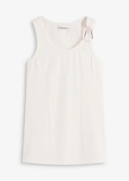 Top côtelé avec boucle martelée sur l’épaule