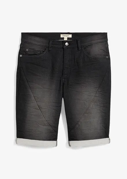 Bermuda en molleton effet jean, loose