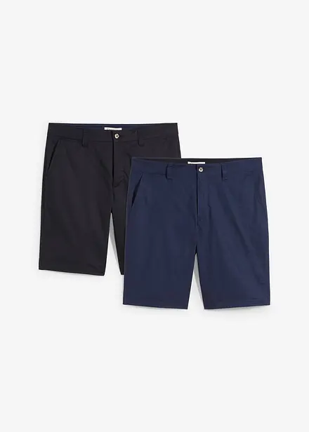 Lot de 2 bermudas chino extensibles, regular
