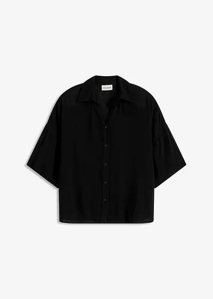 Chemisier court de plage en viscose fluide