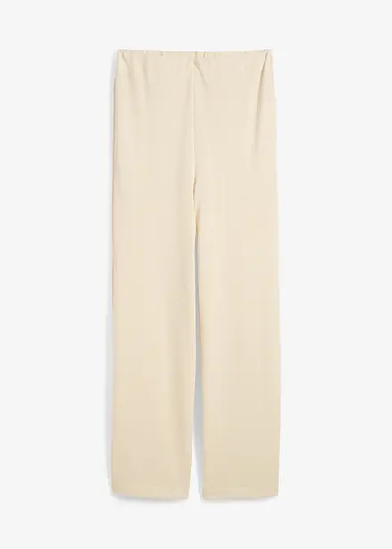 Pantalon palazzo aspect maille