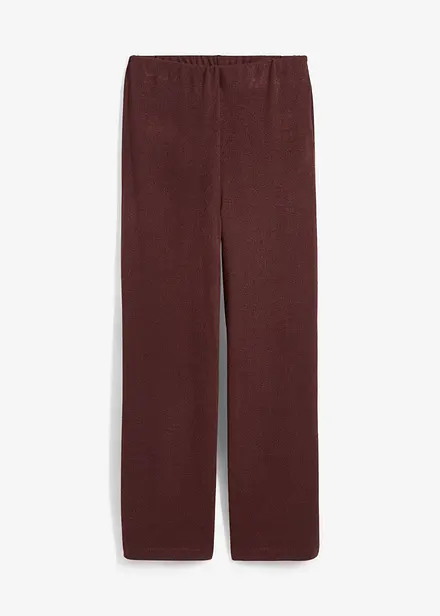 Pantalon palazzo aspect maille