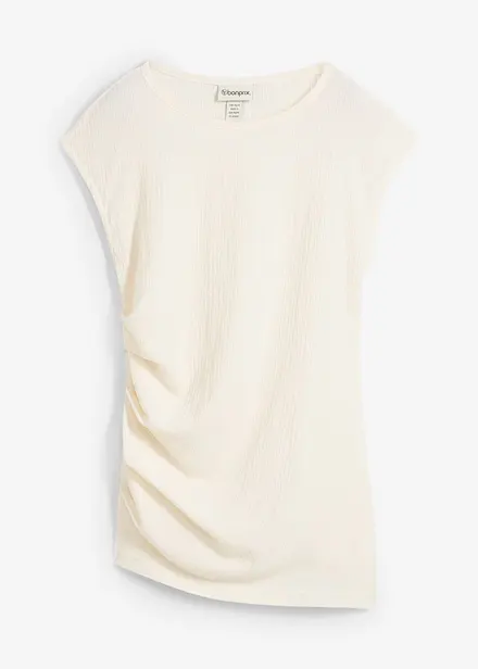 T-shirt en crêpe texturé