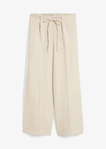 Jupe-culotte fluide en viscose mélangée