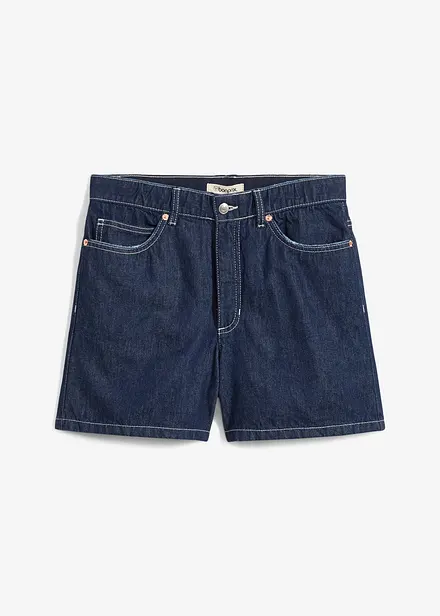 Short en jean taille haute, peu extensible