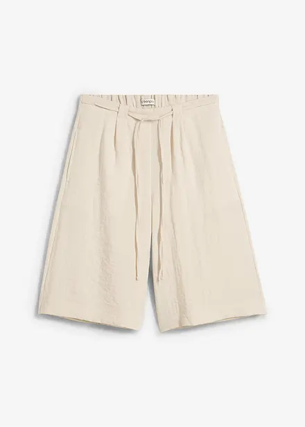 Bermuda fluide en viscose mélangée