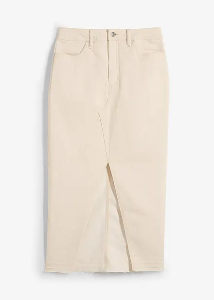 Jupe en jean fendue devant