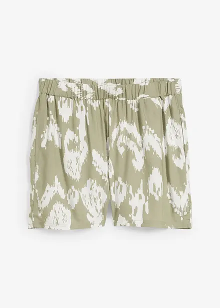 Short à taille élastiquée en viscose