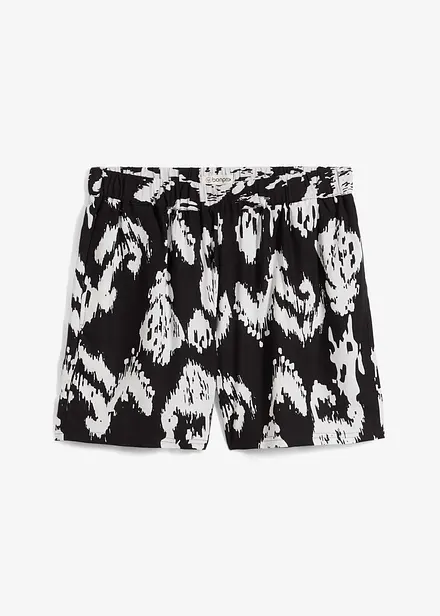 Short à taille élastiquée en viscose