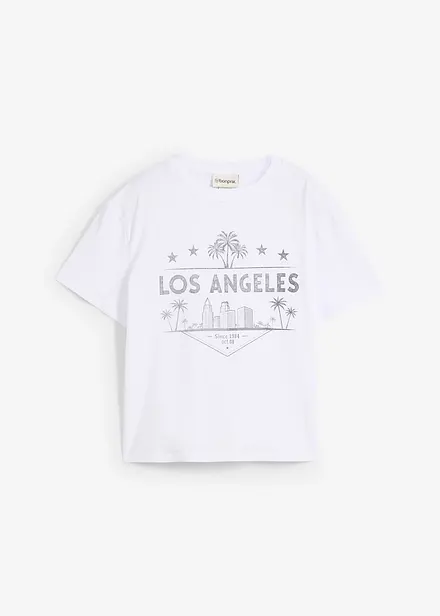 T-shirt raccourci en jersey