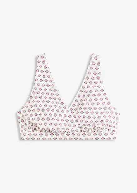 Haut de bikini brassière avec col en V