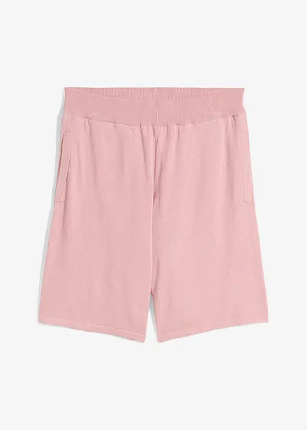 Short en fine maille avec taille élastiquée