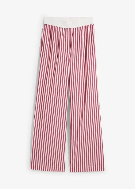 Pantalon palazzo en popeline