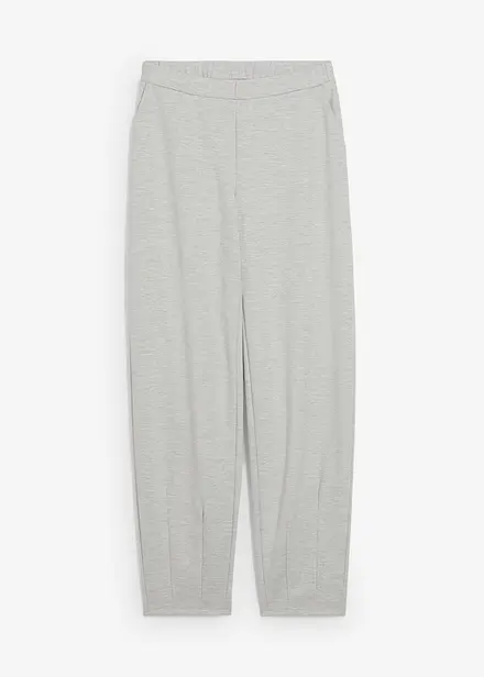 Pantalon barrel en viscose mélangée un peu brillante