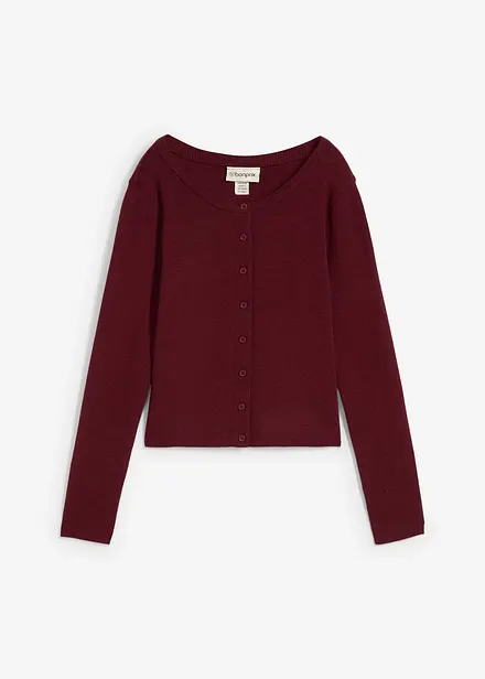 Gilet court en fine maille