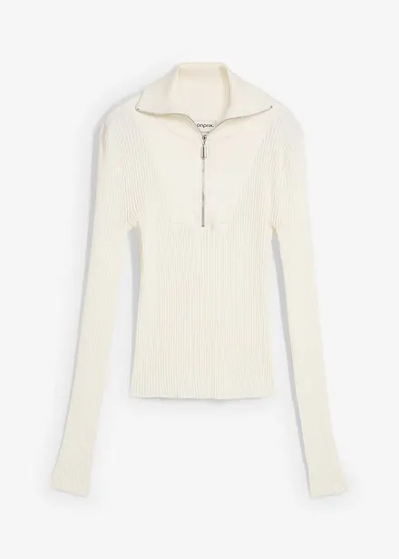 T-shirt doux et côtelé en viscose mélangée