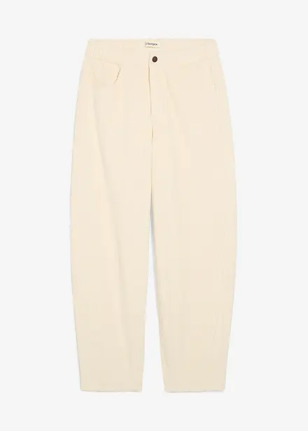 Pantalon barrel en velours côtelé