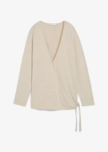 Gilet cache-cœur aspect maille