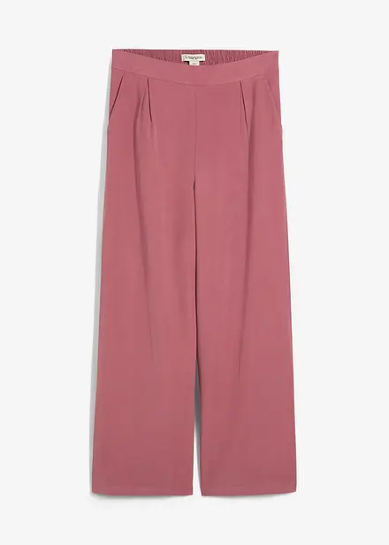 Pantalon raccourci en viscose mélangée