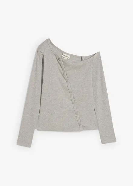 T-shirt manches longues côtelé