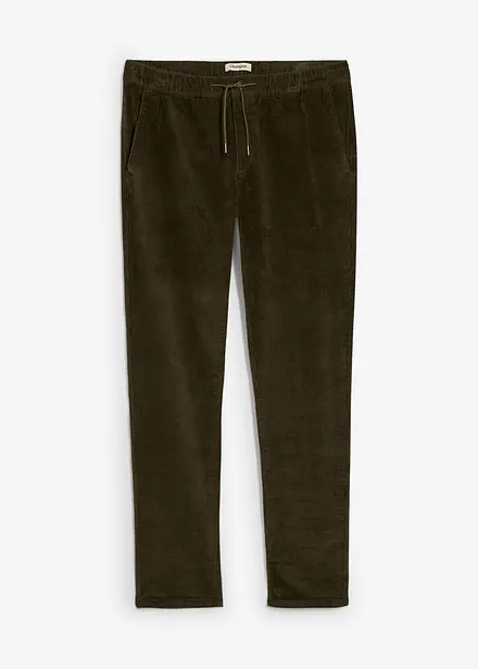 Pantalon jogger en velours côtelé extensible, Regular