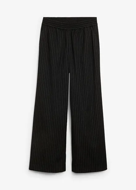 Pantalon palazzo aspect laine