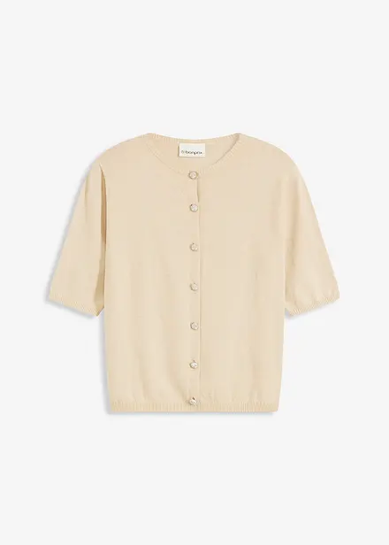 Gilet en fine maille de viscose mélangée