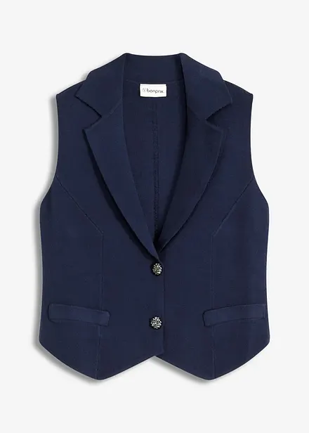 Gilet sans manches en maille