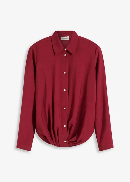 Chemisier texturé avec détail noué