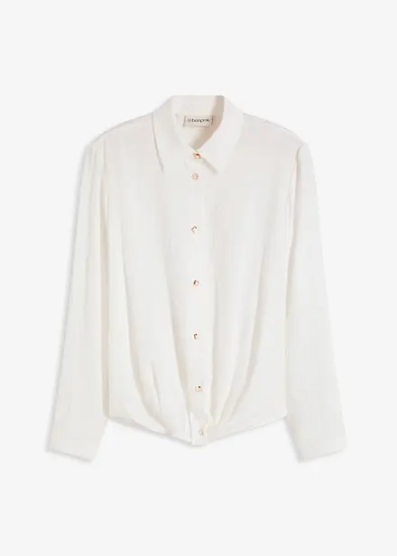 Chemisier texturé avec détail noué