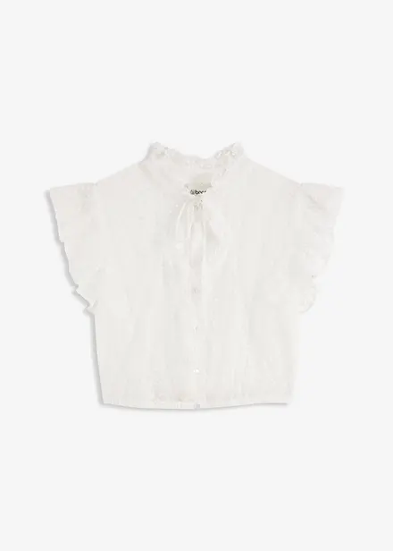 Chemisier de Dirndl en tulle plumetis