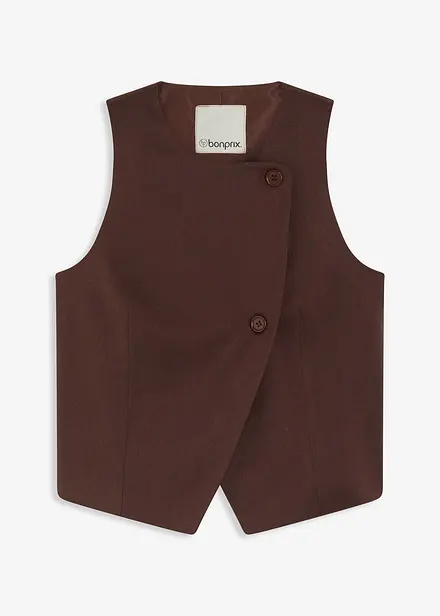 Gilet sans manches en viscose mélangée