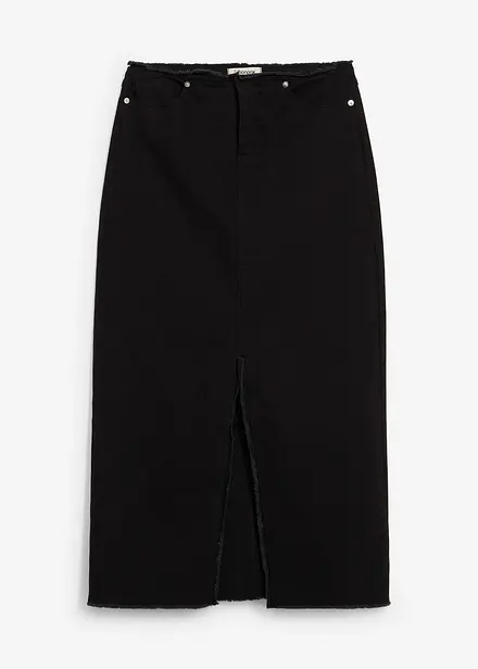 Jupe en twill avec franges