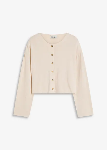 Gilet en fine maille côtelée