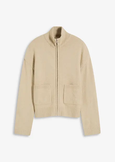 Gilet zippé en maille