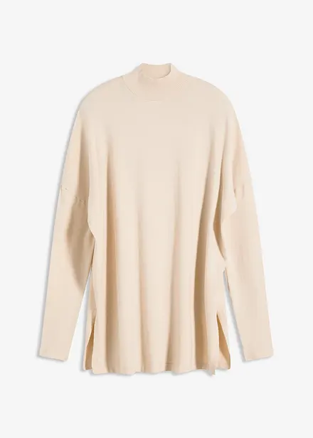 Pull forme cape en viscose mélangée