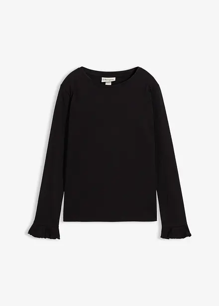 T-shirt manches longues en coton extensible