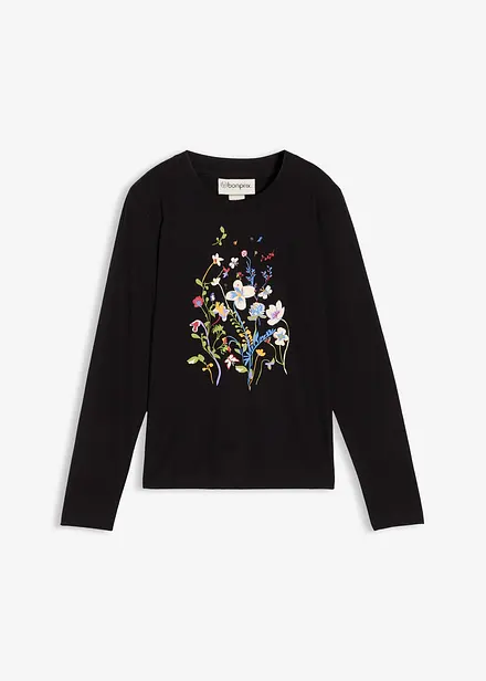 T-shirt manches longues 100% coton